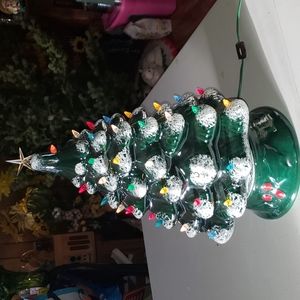 Inspirations lighted vintage ceramic tree